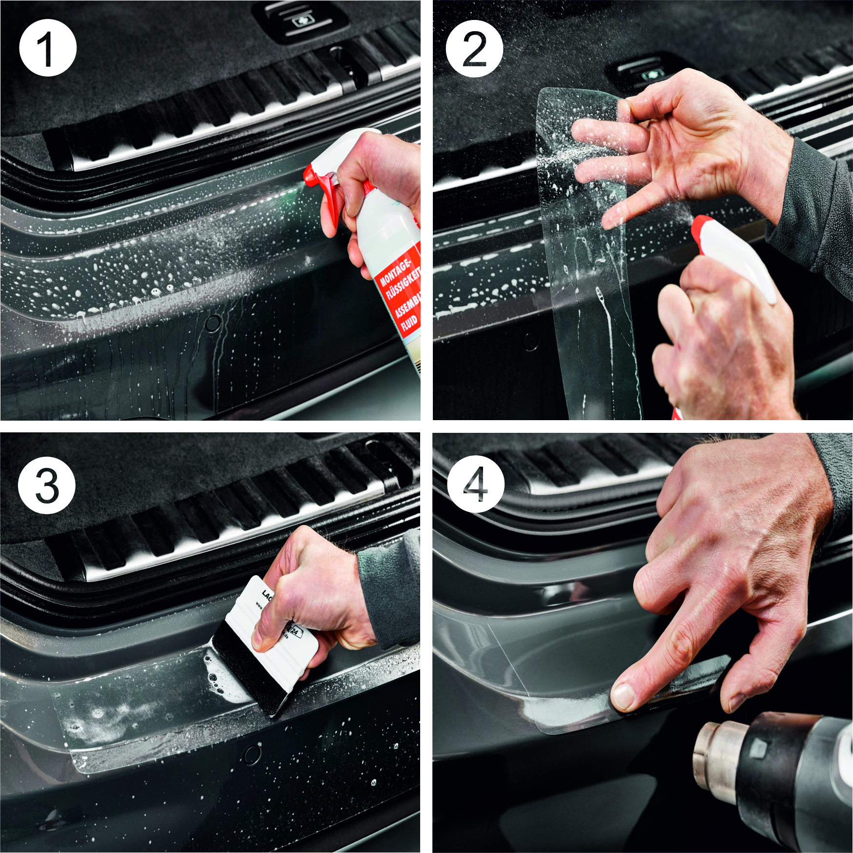 Ladekantenschutzfolie - Transparent Glatt MATT für Nissan Qashqai  (II) Typ J11, BJ 02/2014-2021